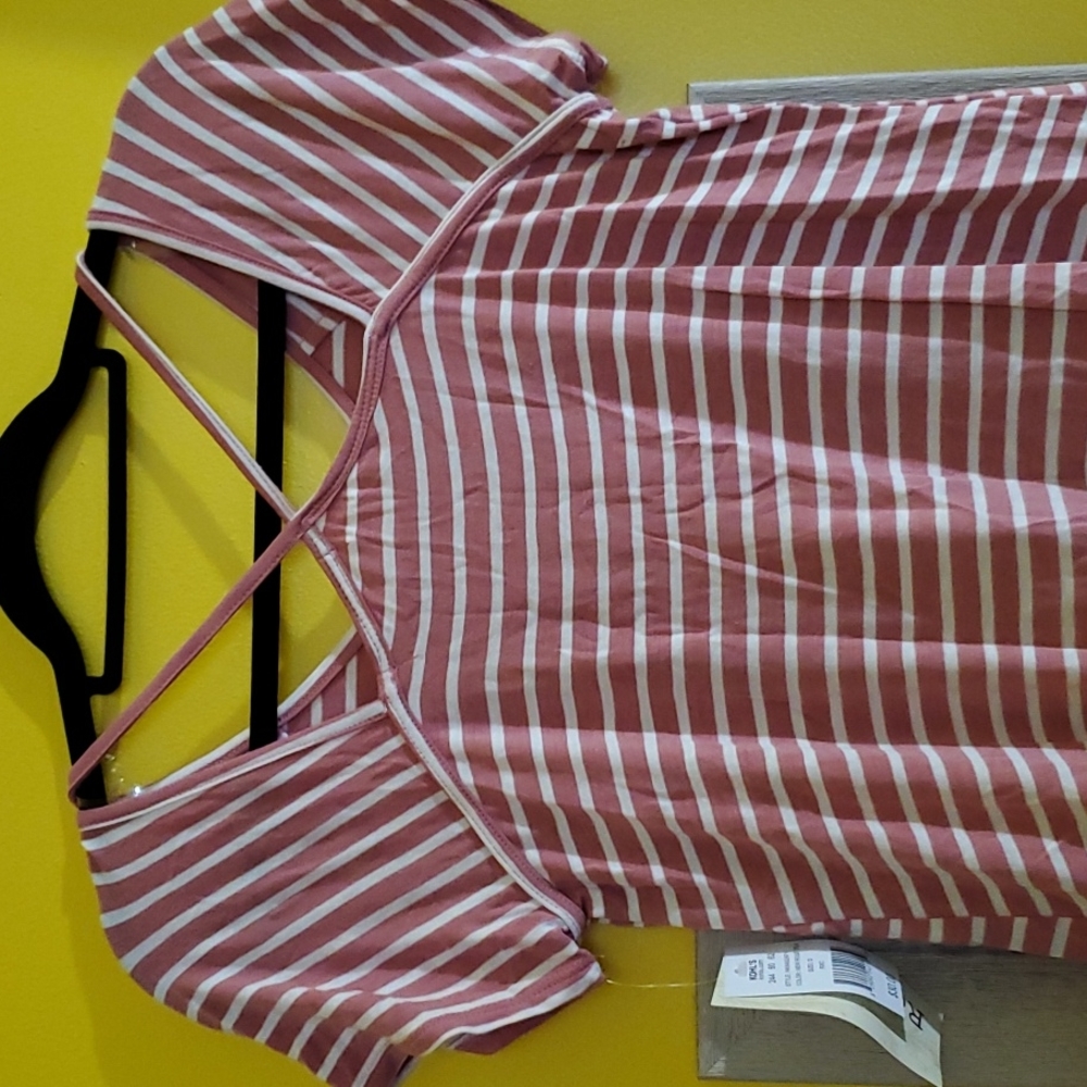 Rewind Rose Tea striped blouse - Picture 4 of 7